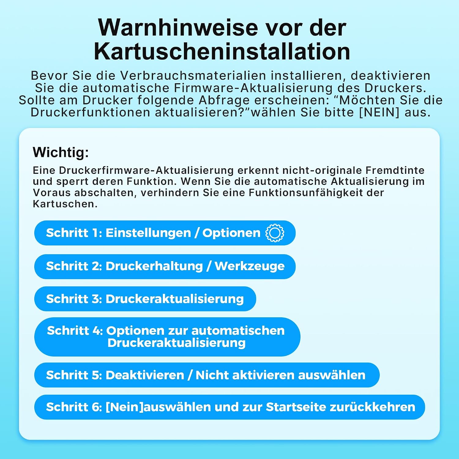 Detalle de Glliter 903XL Multipack kompatibel mit HP 903 XL (4er-Set: Schwarz, Cyan, Magenta, Gelb)