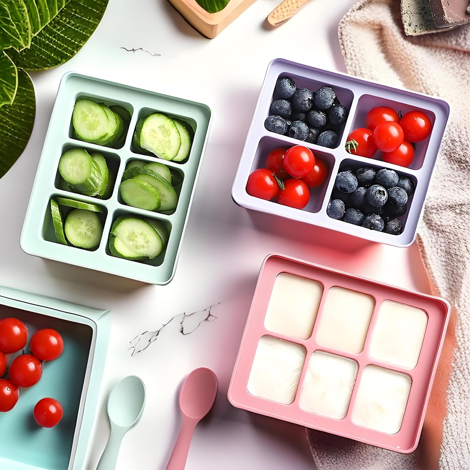 Thumbnail 1 de Nelbons 3Pcs Ice Cube Tray