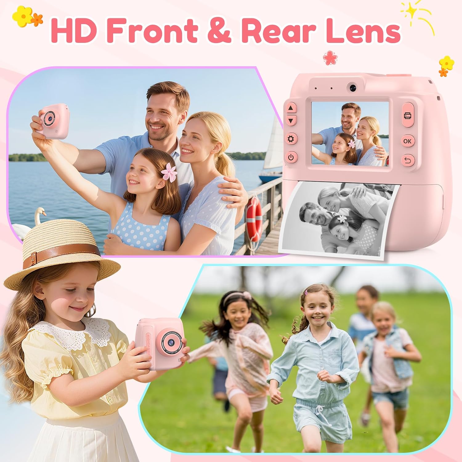 Thumbnail 4 de Kids Camera Instant Print 48MP with 32GB card