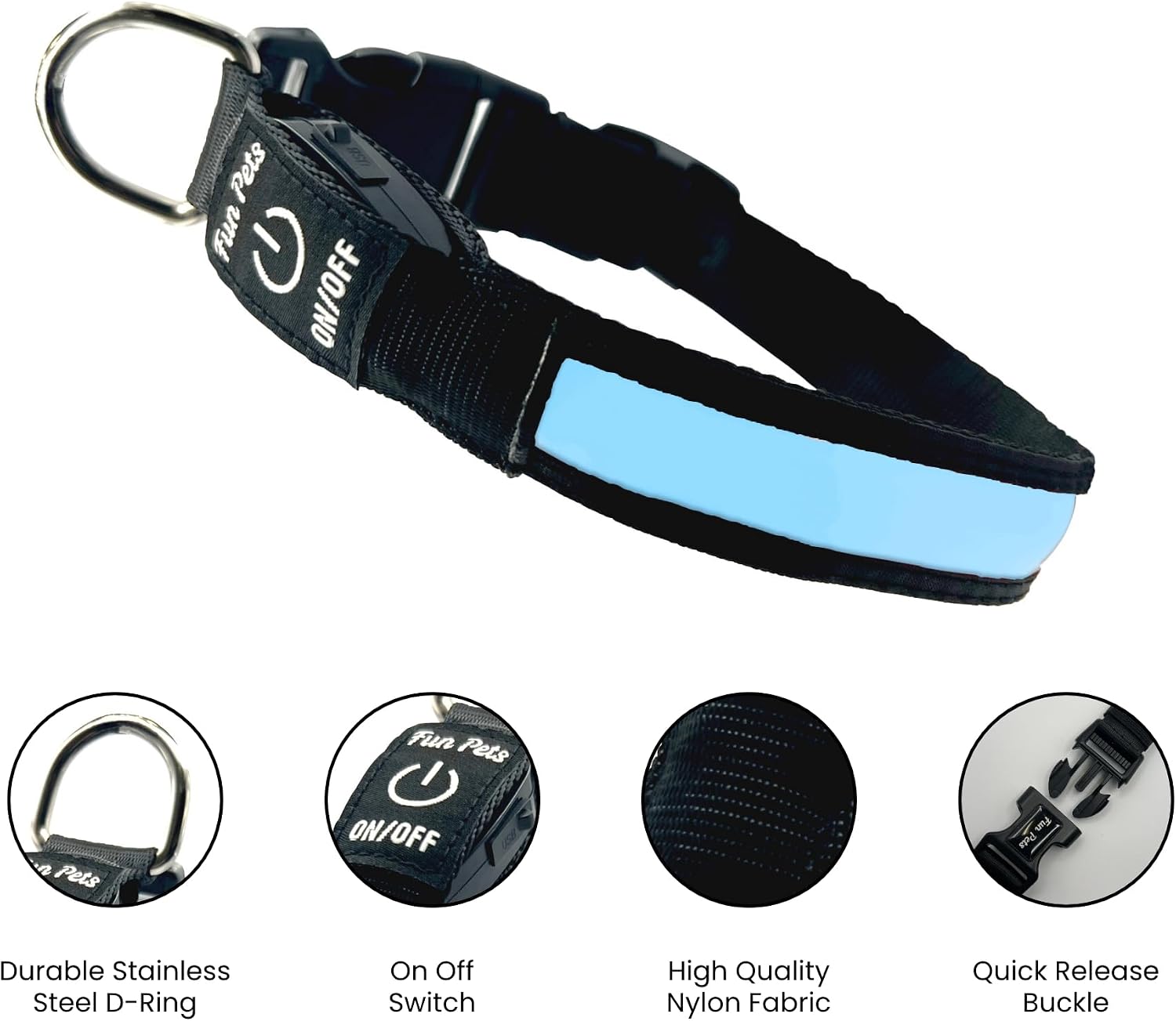 Thumbnail 4 de Fun Pets LED Dog Collar 50–60cm