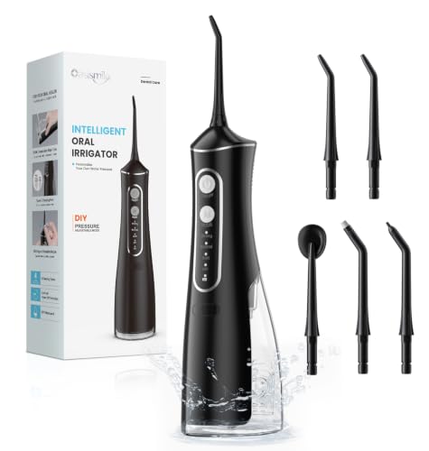 Detalle de OasiSmile L8 Irrigador Dental: DIY 300 ml con memoria inteligente