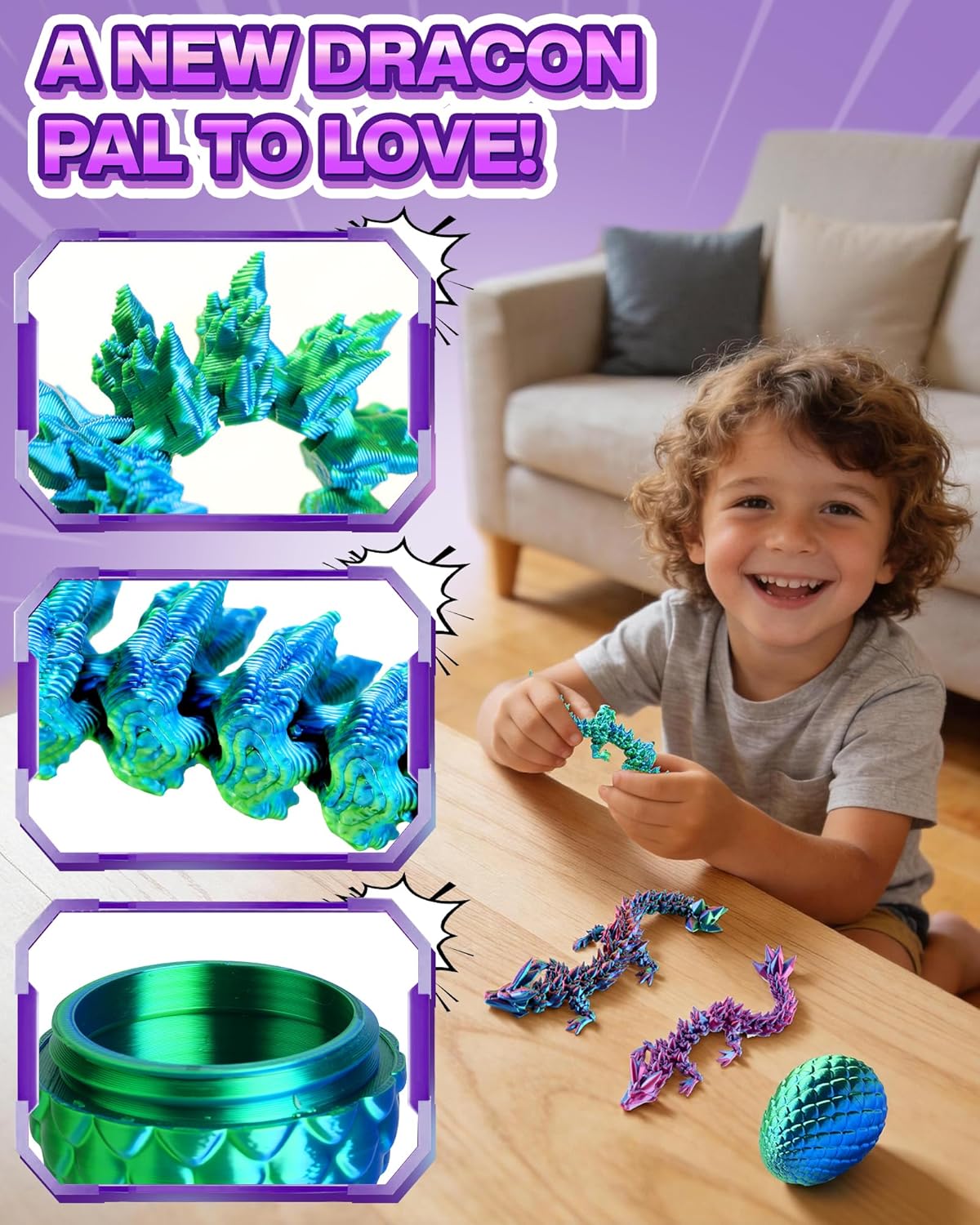 Thumbnail 3 de Dragon Eggs 3D Printed Set