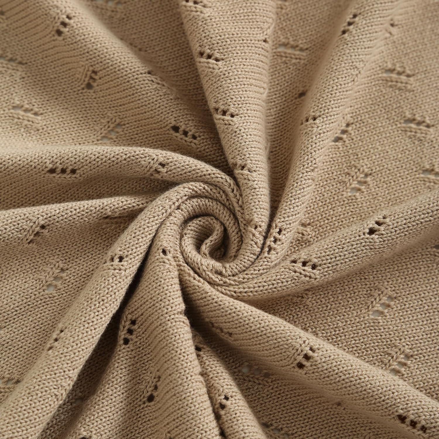 Thumbnail 5 de Loyfoky Baby Knit Blanket 100% Cotton 100x80cm