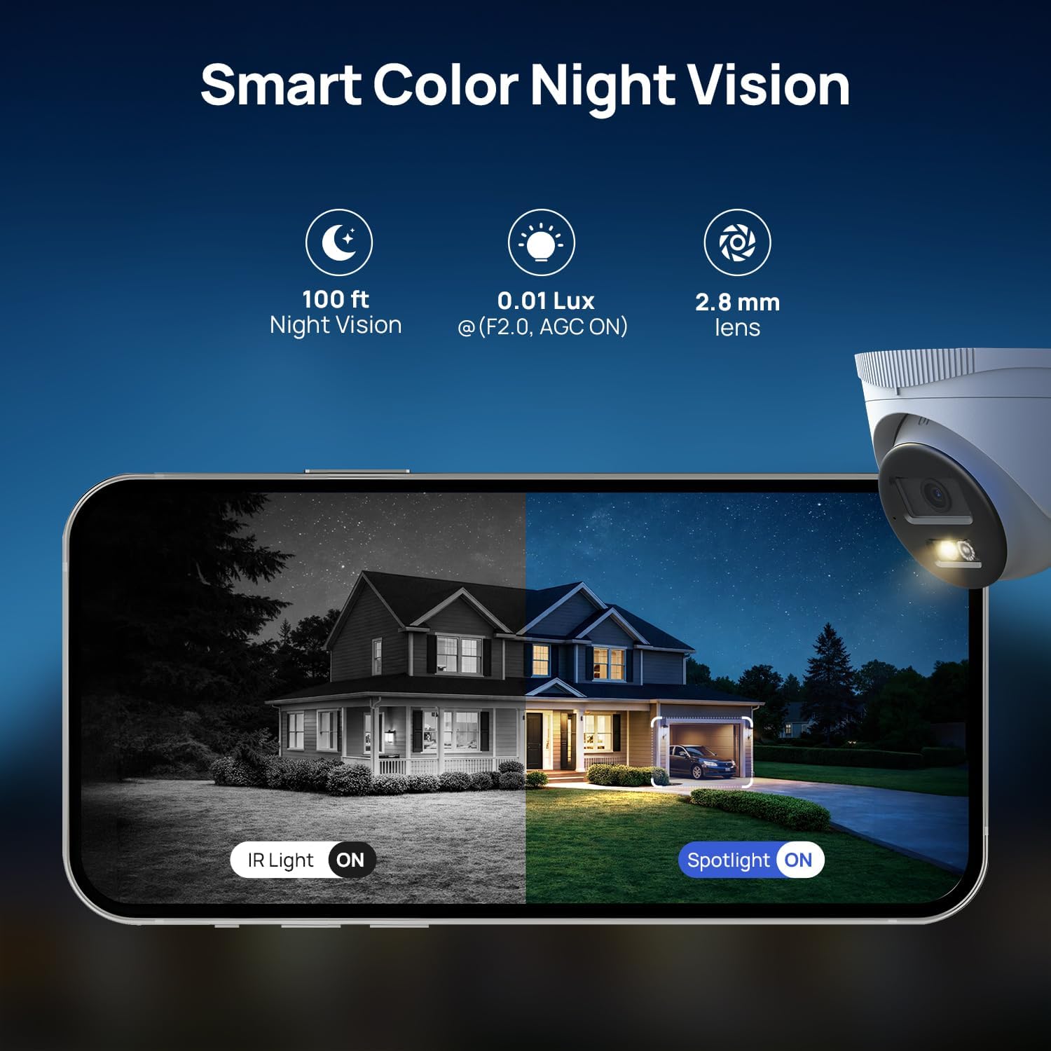 Detalle de ANNKE H500 3K 5MP PoE Security Camera System with 4 Outdoor Cameras, AI Detection, and 2TB NVR