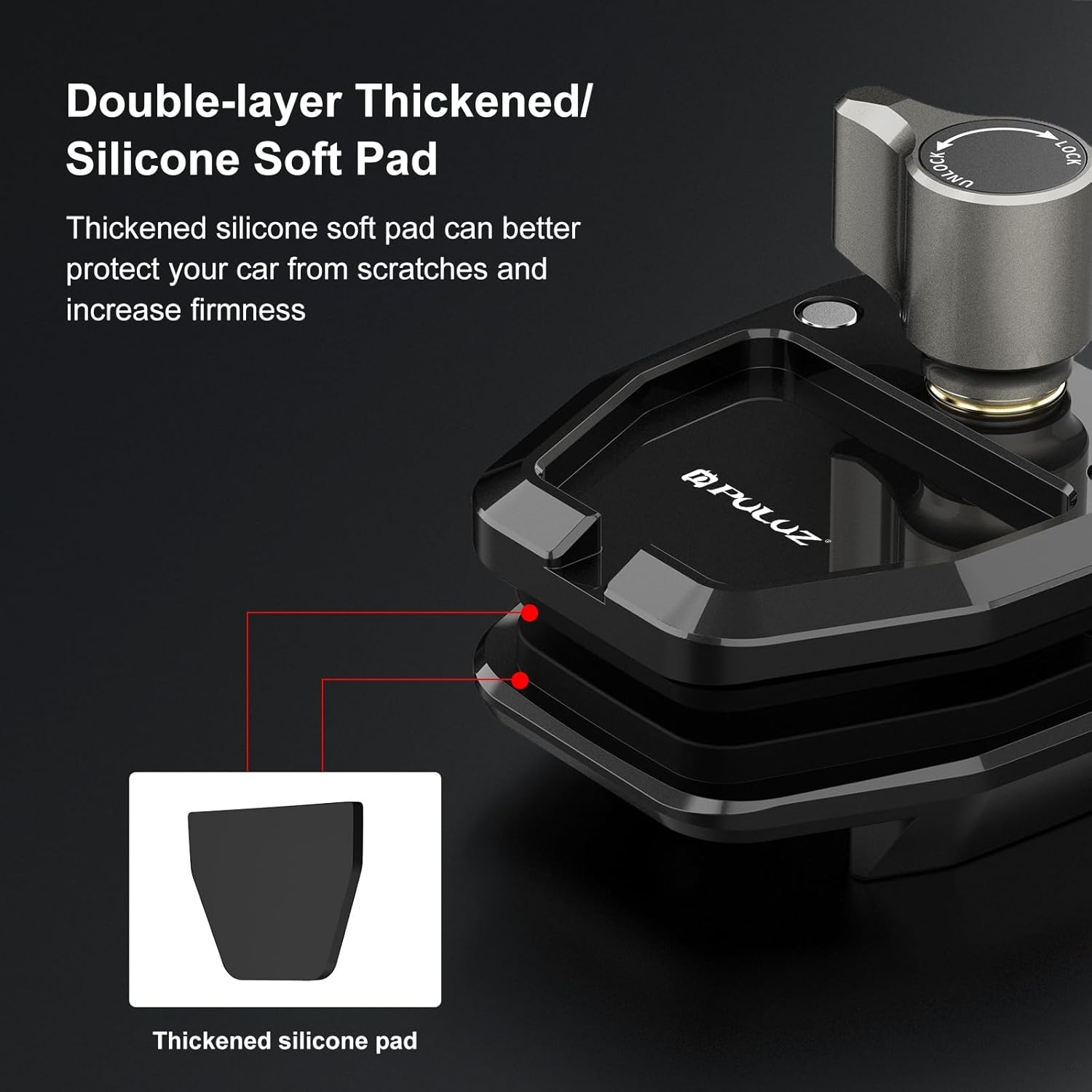 Thumbnail 5 de PULUZ Motorcycle Windshield Action Camera Mount Clip for Go Pro Hero12 Black & More