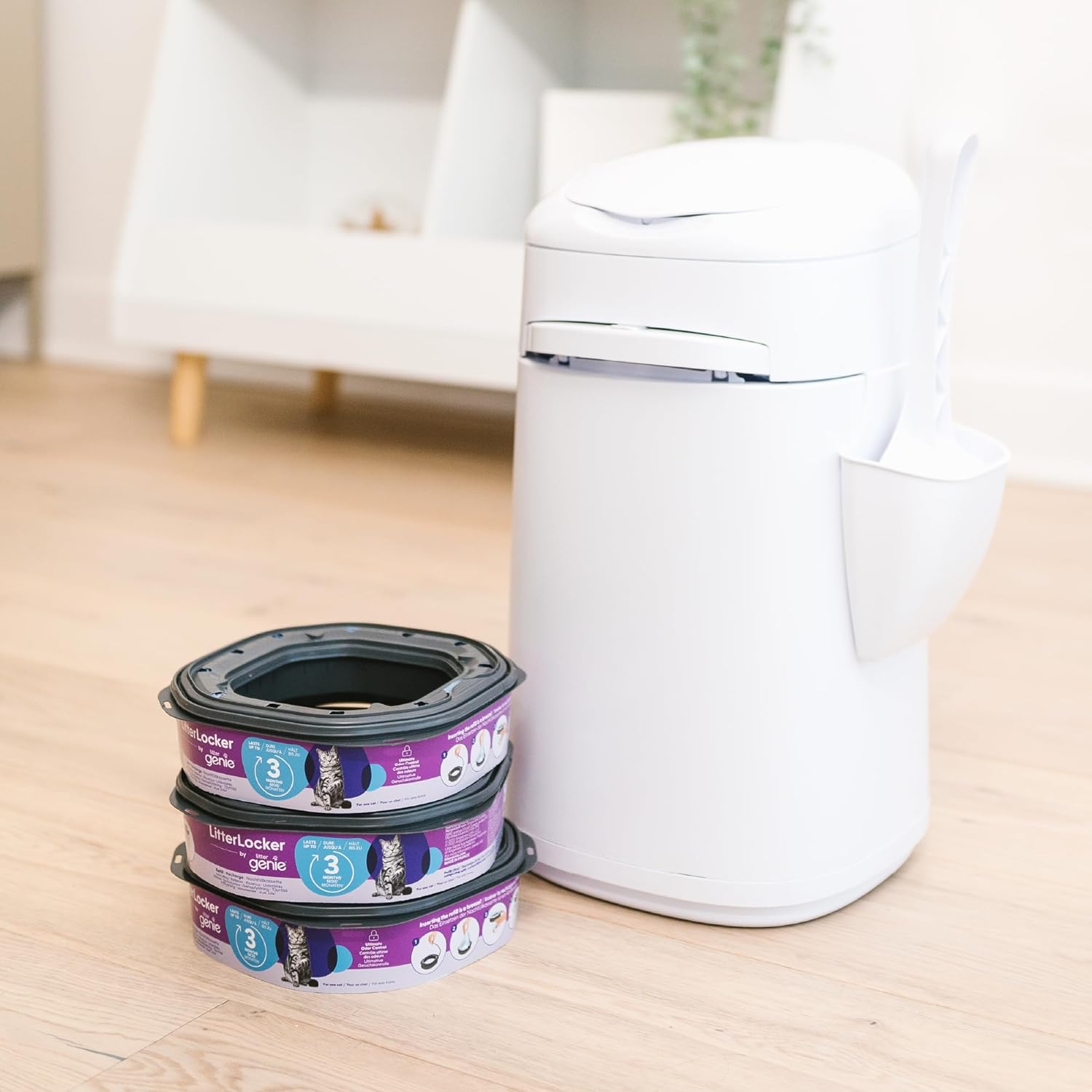 Thumbnail 6 de Litter Genie Recharge XL super capacité octogonale (1 recharges) pour Litter Locker et Poubelle Fashion