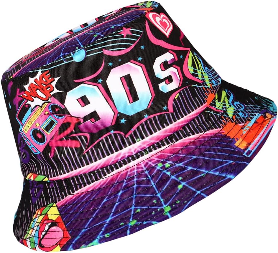 Thumbnail 1 de Eigso Retro Fischerhüte Bucket-Hut im 80er/90er-Stil – Outdoor & Anglerhut für Damen, Polyester