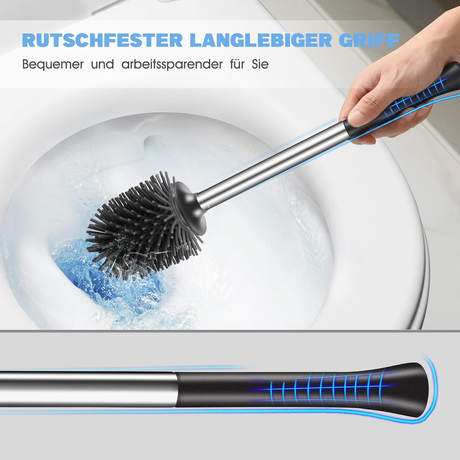 Detalle 2 de HAMITOR Klobürste 42 cm Silikon für WC