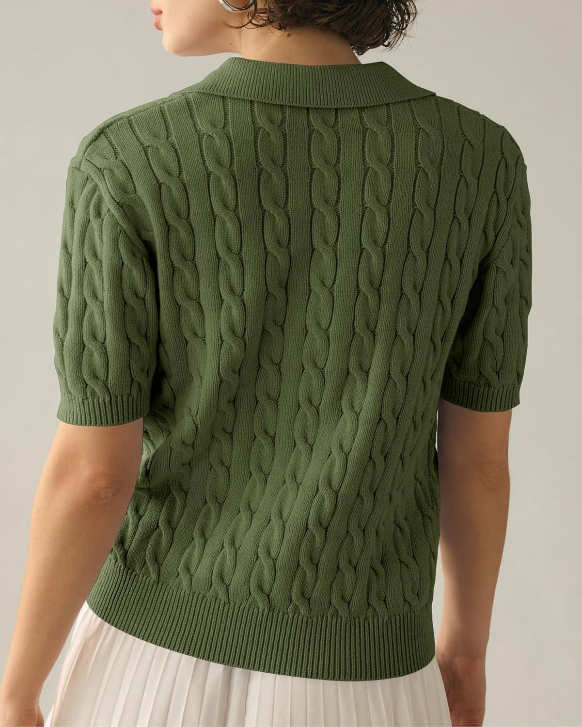 Thumbnail 1 de Imily Bela Cable Short Sleeve Sweater