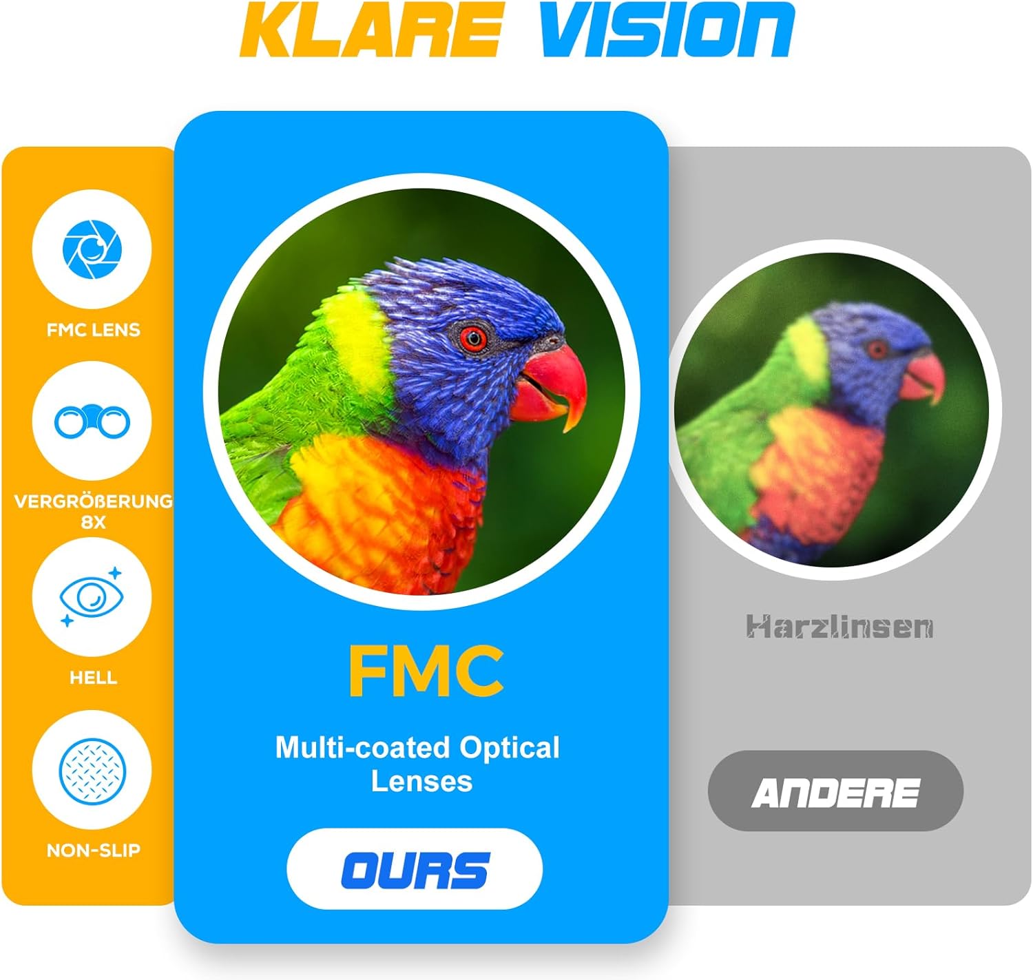 Detalle 2 de Kinder Fernglas 8X21 Vogelbeobachtungs-Handbuch