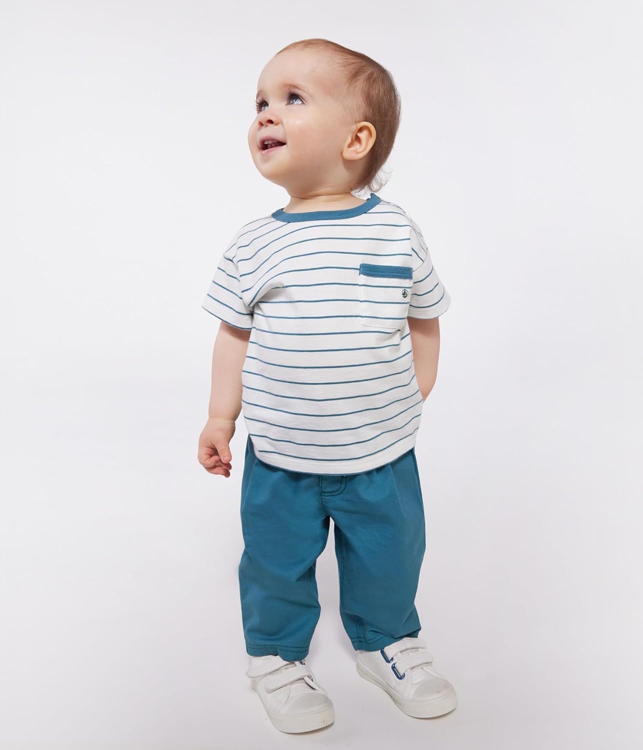Thumbnail 1 de Petit Bateau t-shirt bébé garçon en coton à manches courtes rayé