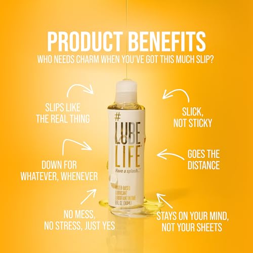 Thumbnail 6 de LubeLife Water-Based Lubricant — 8 fl oz Travel Size, Toy-Safe & Non-Staining