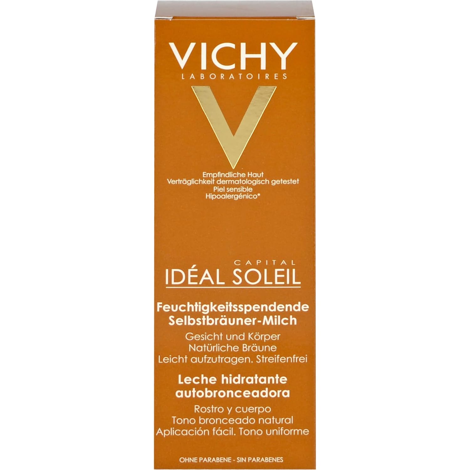 Detalle de Vichy Ideal Soleil Selbstbräuner-Milch für Gesicht und Körper – 100 ml mit Sheabutter