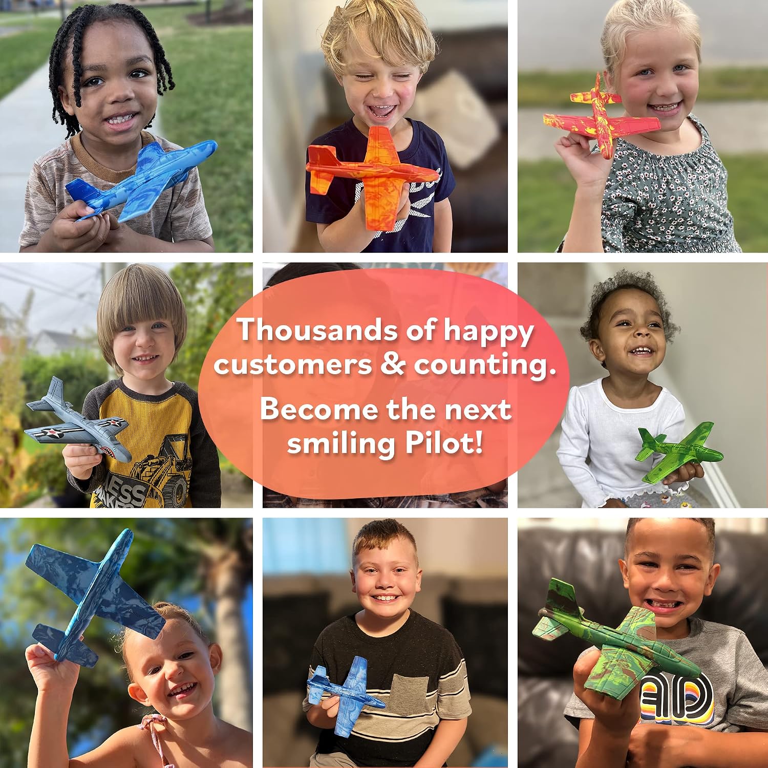 Detalle 1 de Airplane Foam Gliders for Kids