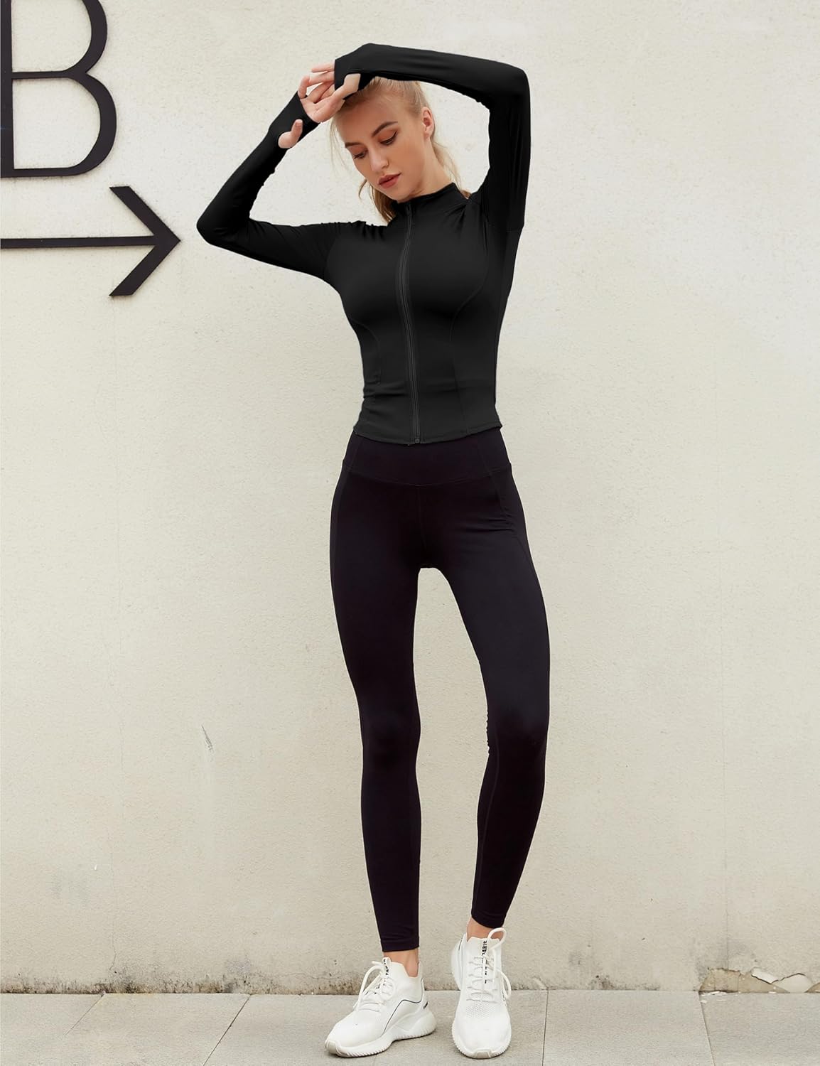 Thumbnail 5 de Lviefent Women's Lightweight Full Zip Running Track Jacket with Thumb Holes