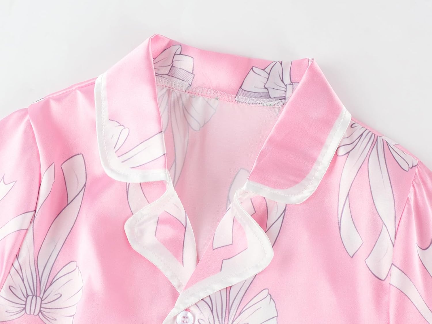 Detalle 2 de Girls Satin Pajama Set