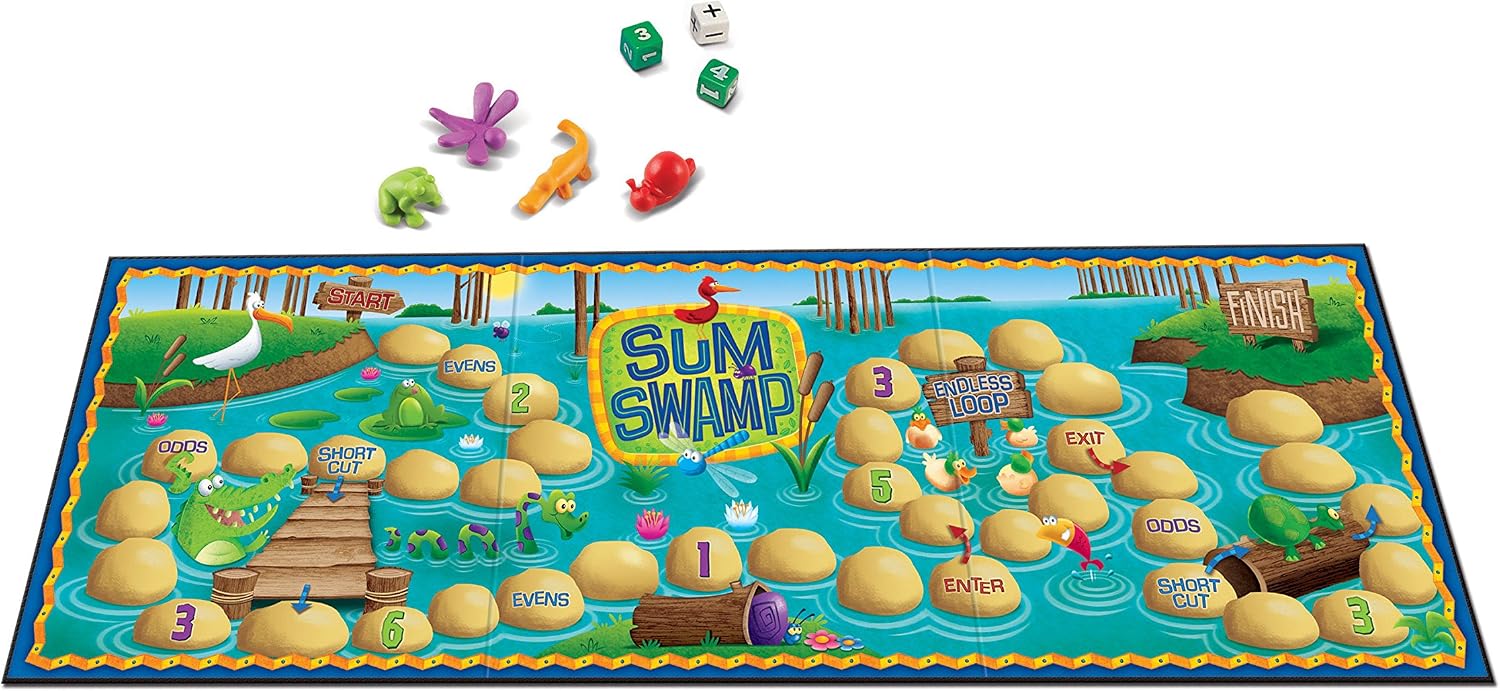 Detalle de Learning Resources Sum Swamp: Gioco di Addizioni e Sottrazioni per bambini dai 5 anni