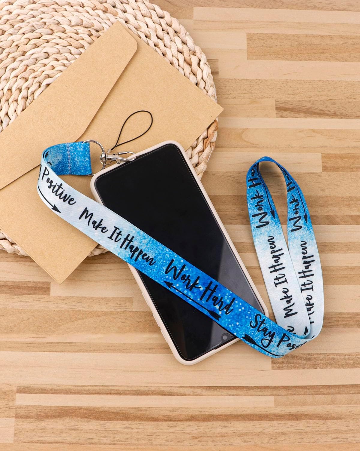 Thumbnail 3 de Blue ID Badge Lanyard with Retractable Reel