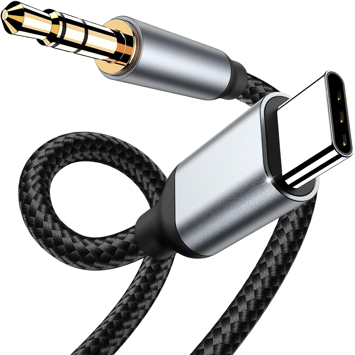 Detalle de Cavo da AUX a USB C: adattatore audio da USB-C a 3,5 mm per auto, cuffie e altoparlanti
