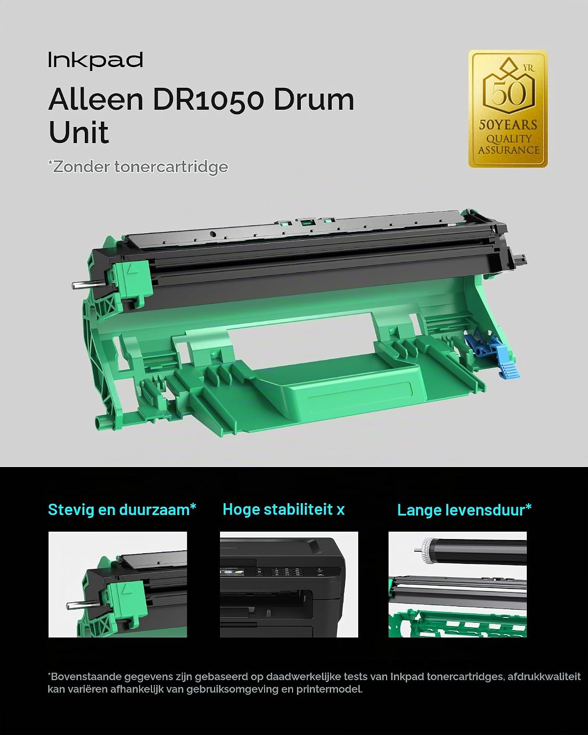Detalle de iNKPAD DR-1050 drumunit voor Brother, tot 10.000 pagina’s