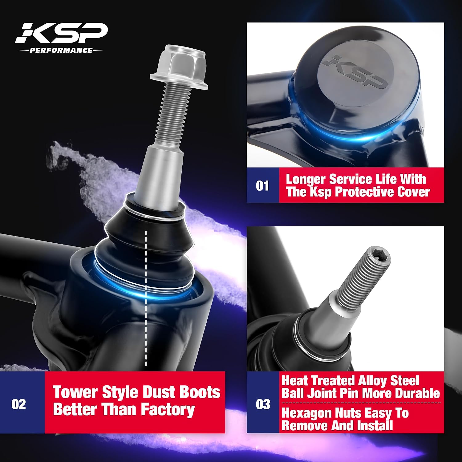 Detalle de KSP Upper Control Arms for Ram 1500 2-4in Lift