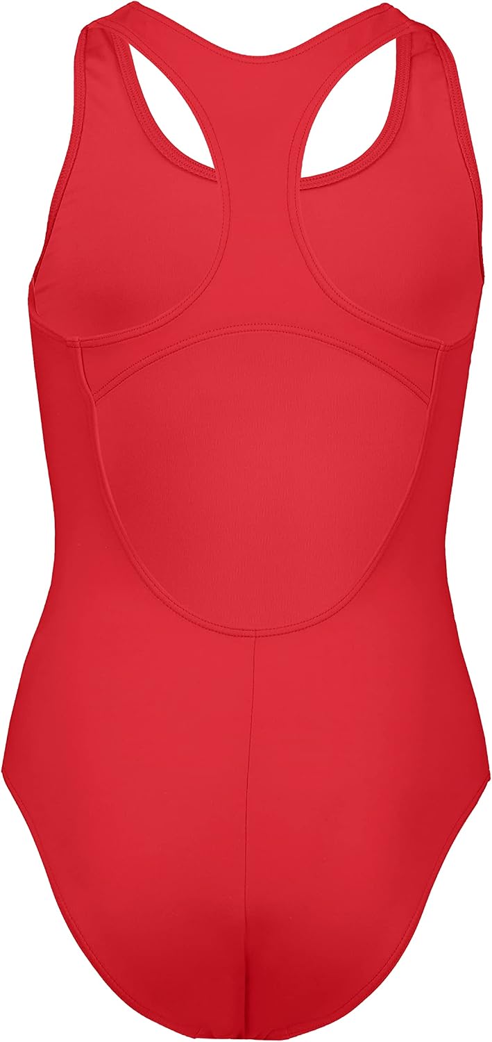 Thumbnail 1 de Maillot de bain fille Puma coupe dos nageur rouge, 152 cm