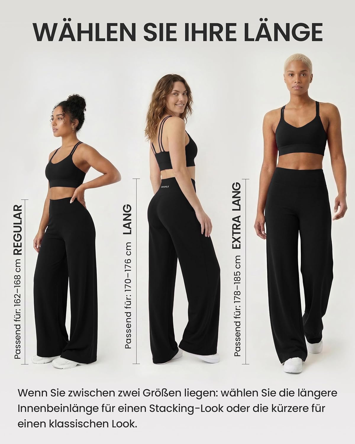 Thumbnail 6 de Straight Leg Leggings für Damen von JOYSPELS – Yoga- und Gymhose mit geradem Bein, hoher Taille