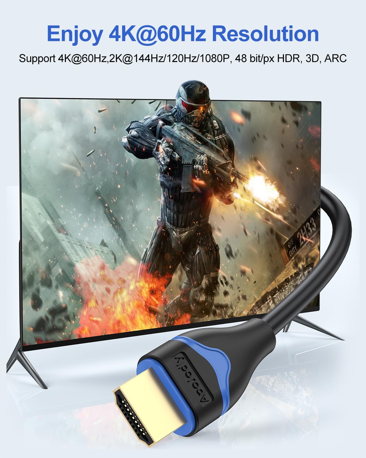 Thumbnail 1 de 4K HDMI Cables 6FT 5-Pack: High-Speed HDMI 2.0 Cable for 4K60, 2K144, HDR & ARC