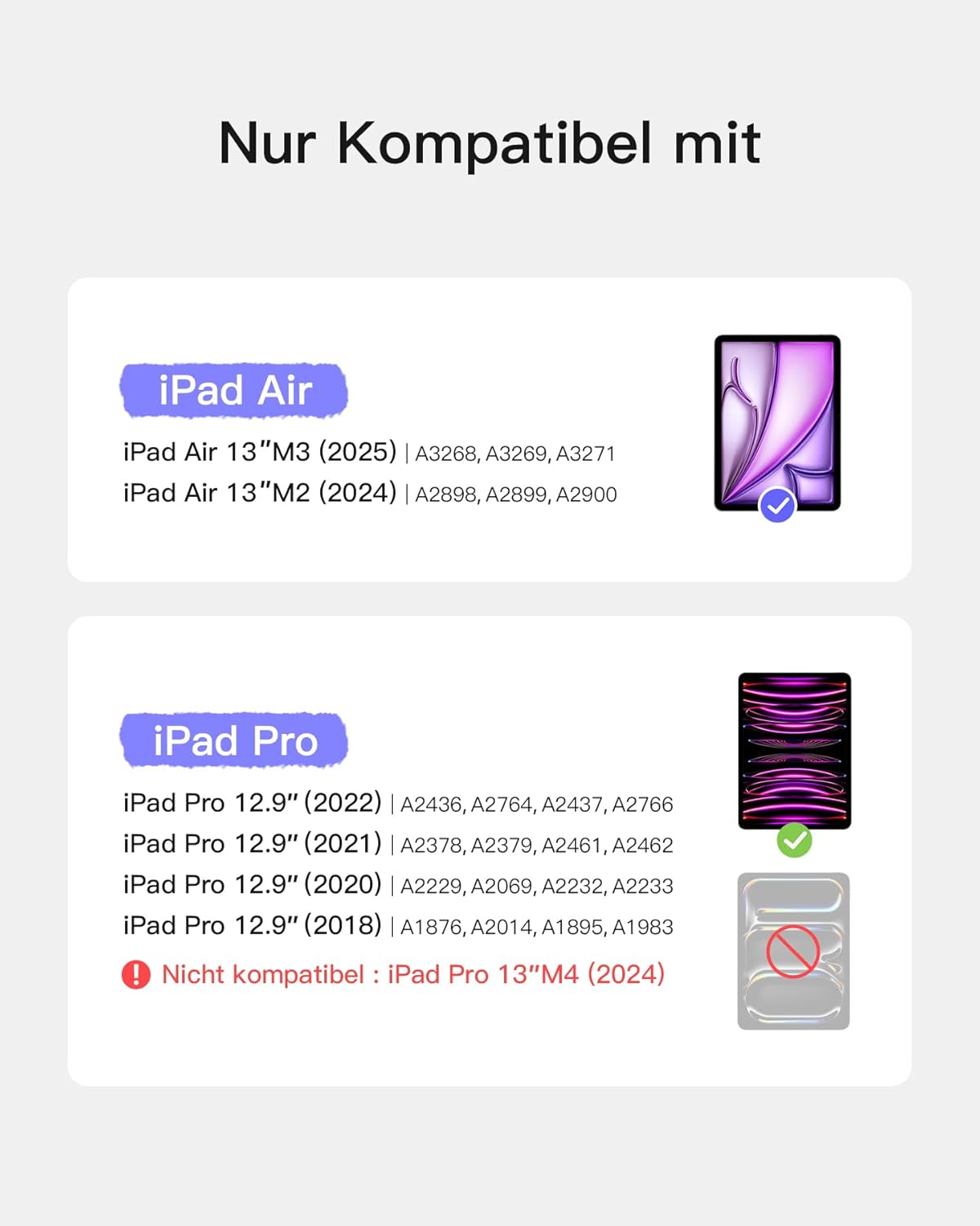 Detalle 2 de Inateck AirTap BK2007-13 Tastatur Hülle 13 Zoll