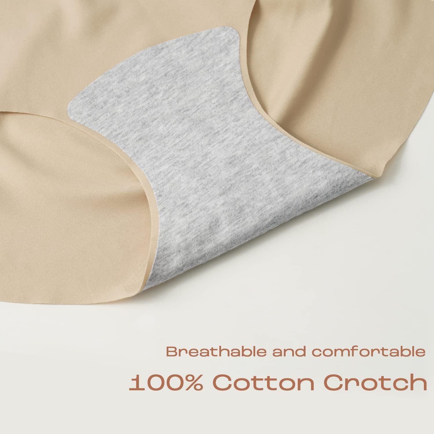 Thumbnail 4 de INNERSY Women's Seamless No Show Hipster Panties 3-Pack