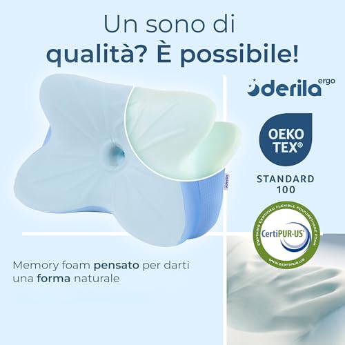 Thumbnail 3 de Derila Ergo Cuscino Cervicale a Farfalla per Dormire Rinfrescante