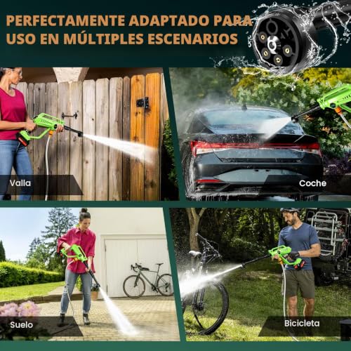 Thumbnail 6 de LanBlu Hidrolimpiadora de Alta Presión 800 PSI Portátil con Batería