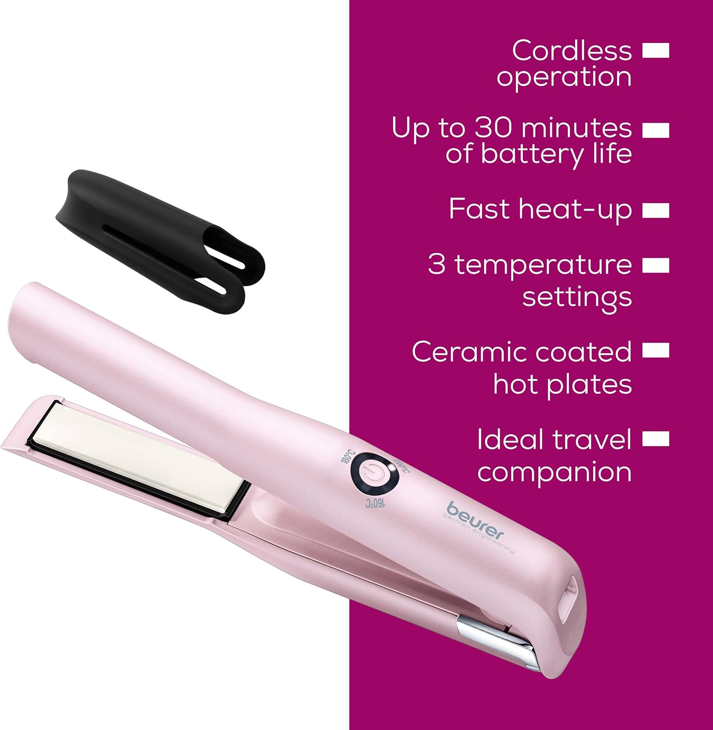 Thumbnail 6 de Beurer HS20 cordless hair straightener 30 min