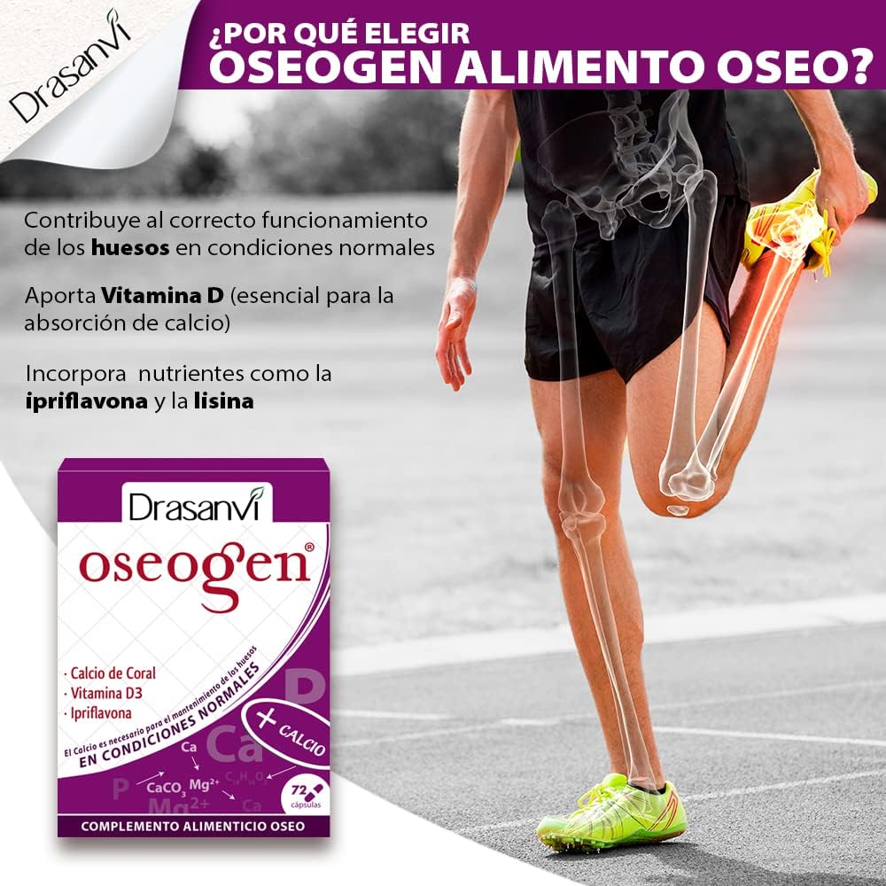 Thumbnail 3 de Drasanvi OSEOGEN Óseo 🦴 Suplemento con Calcio, Magnesio y Vitamina D3