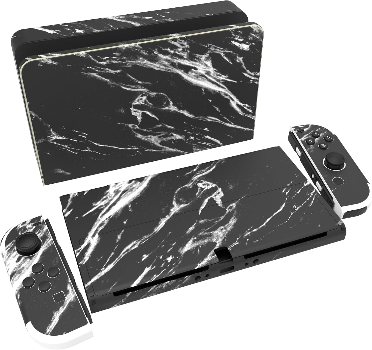 Detalle de PlayVital Autocollant Switch OLED Marbre Noir