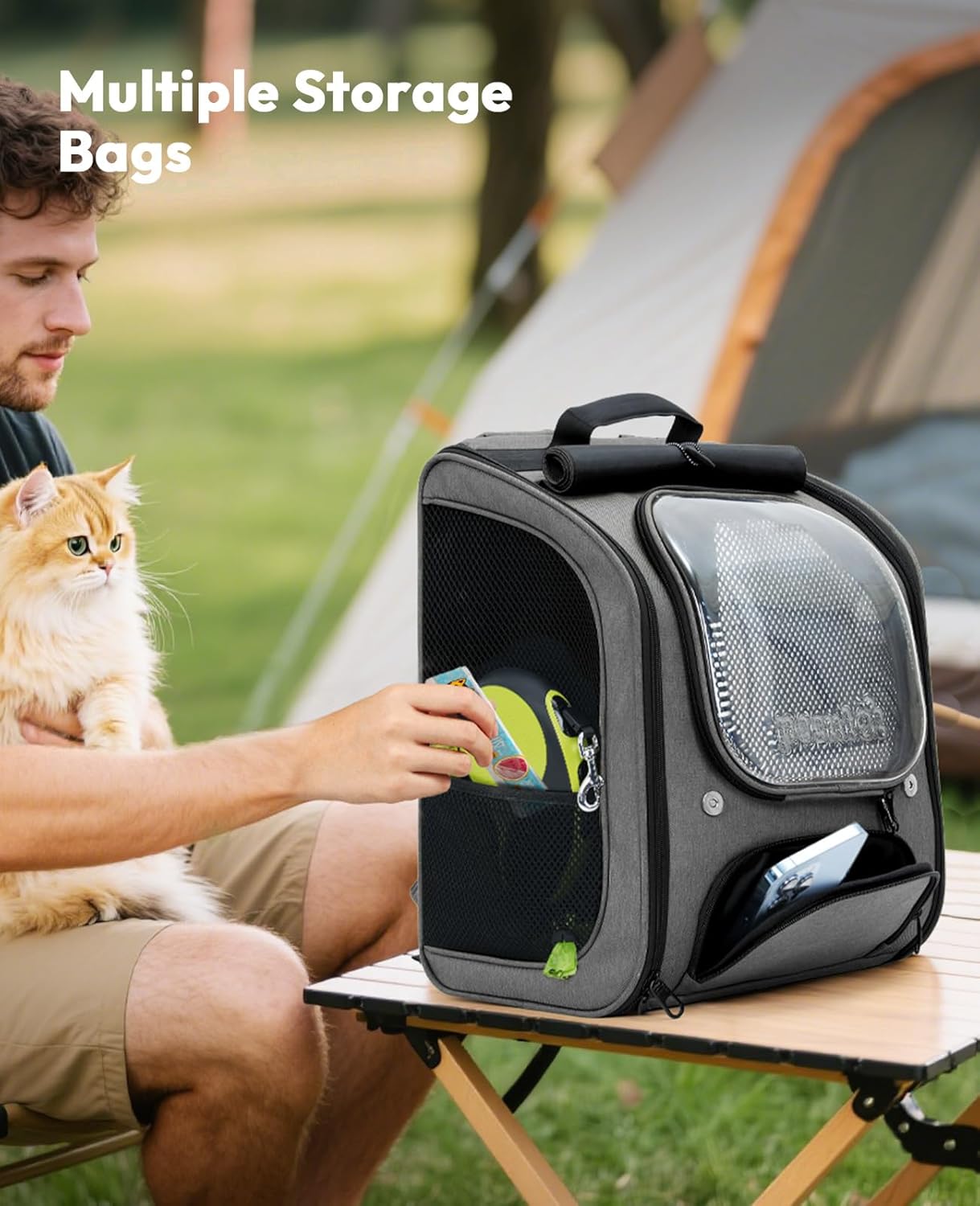 Thumbnail 6 de pecute Cat Backpack Large Space pet carrier
