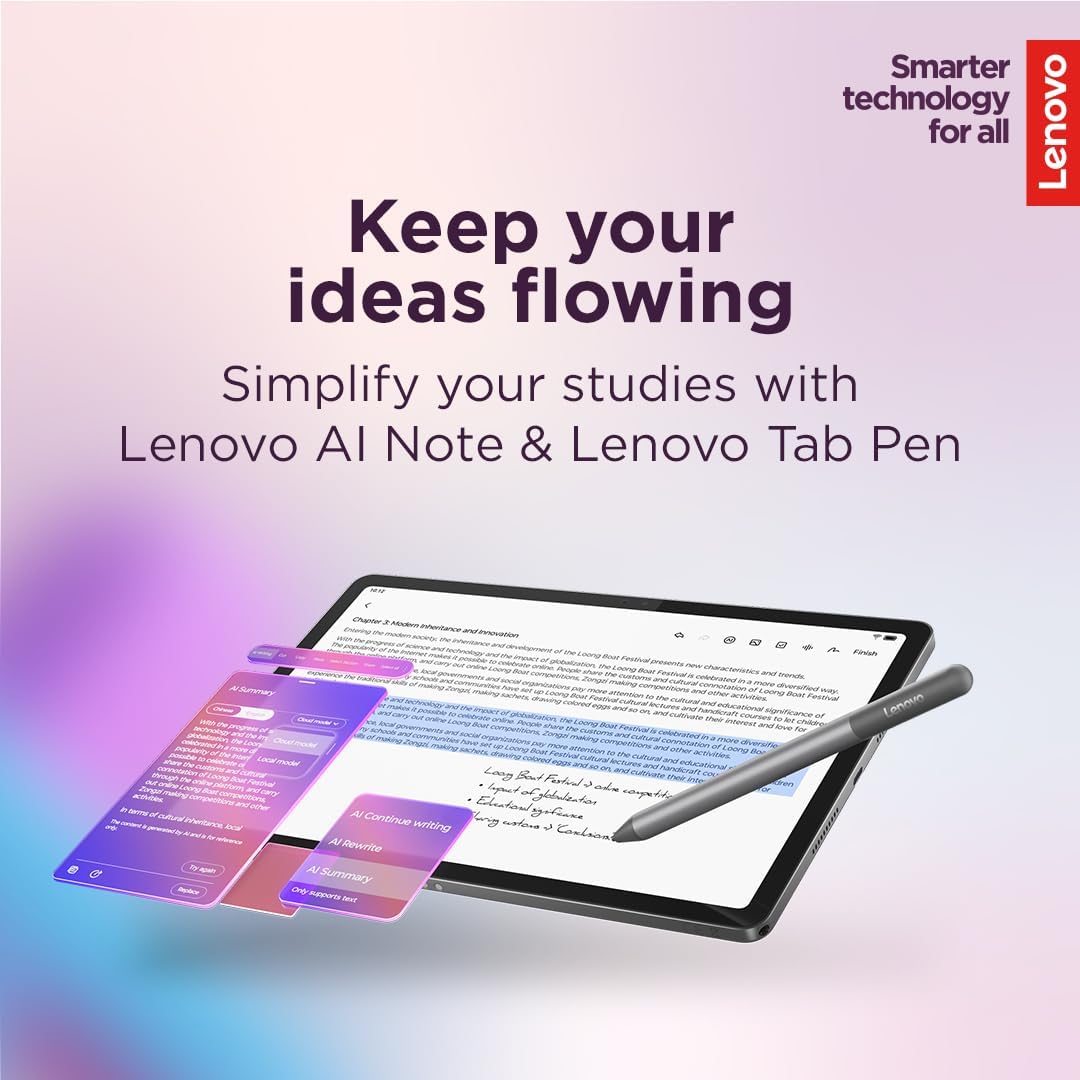 Thumbnail 3 de Lenovo Idea Tab: 11" University Tablet with 2.5K IPS, 90Hz, Dimensity 6300
