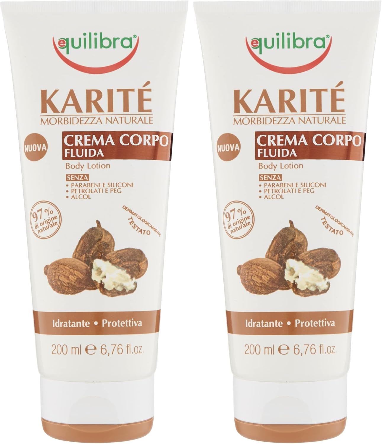Thumbnail 4 de Equilibra Karité Crema Fluida Corpo, confezione da 6 pezzi (6 x 200 ml)