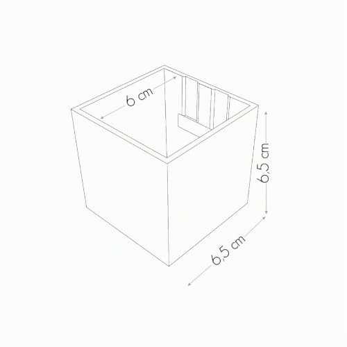 Thumbnail 4 de KalaMitica Set mit 3 Magnetwürfeln (6,5 cm) Dunkelgrau, Eisgrau, Weiß – Magnetboxen und Vasenhalter für Wandmagnettafeln