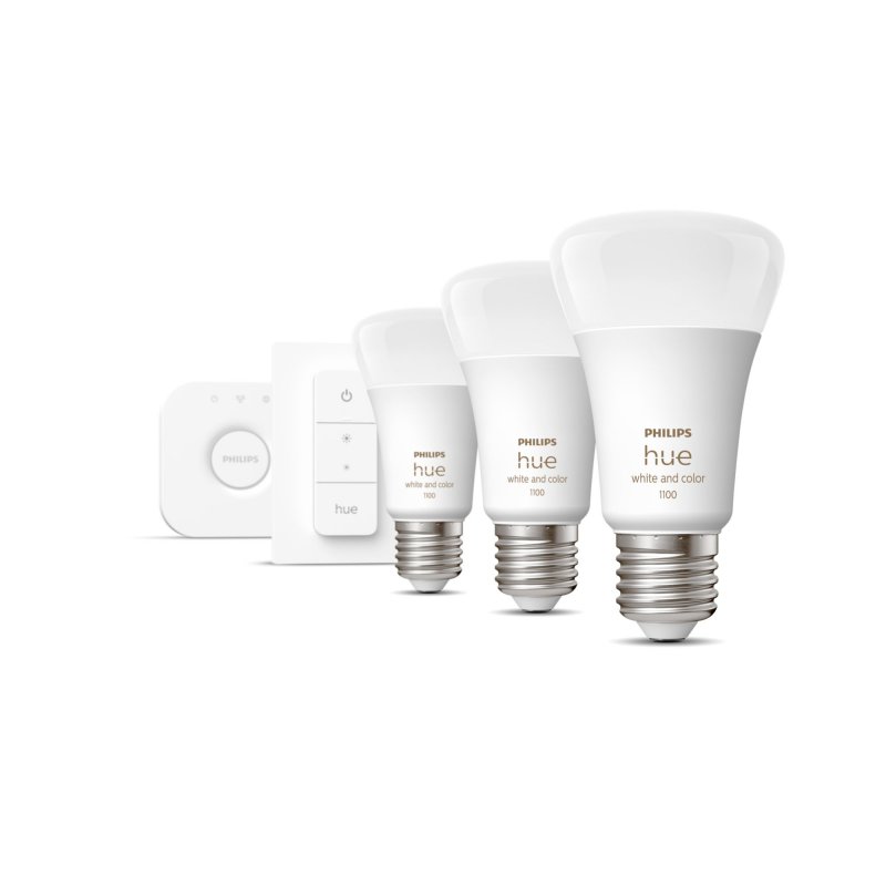 Thumbnail 3 de Philips Hue White and Color Ambiance Pack de 2 Bombillas LED E27 9W con Hue Bridge e Interruptor