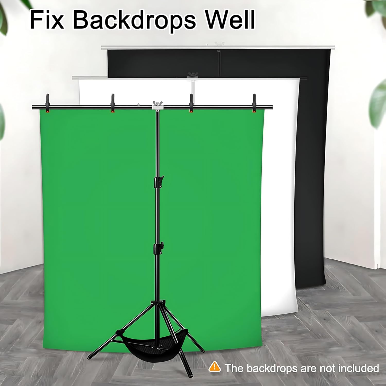 Thumbnail 4 de ManaPina Backdrop Stand Kit 5 x 6.5 ft green screen backdrop 🎥