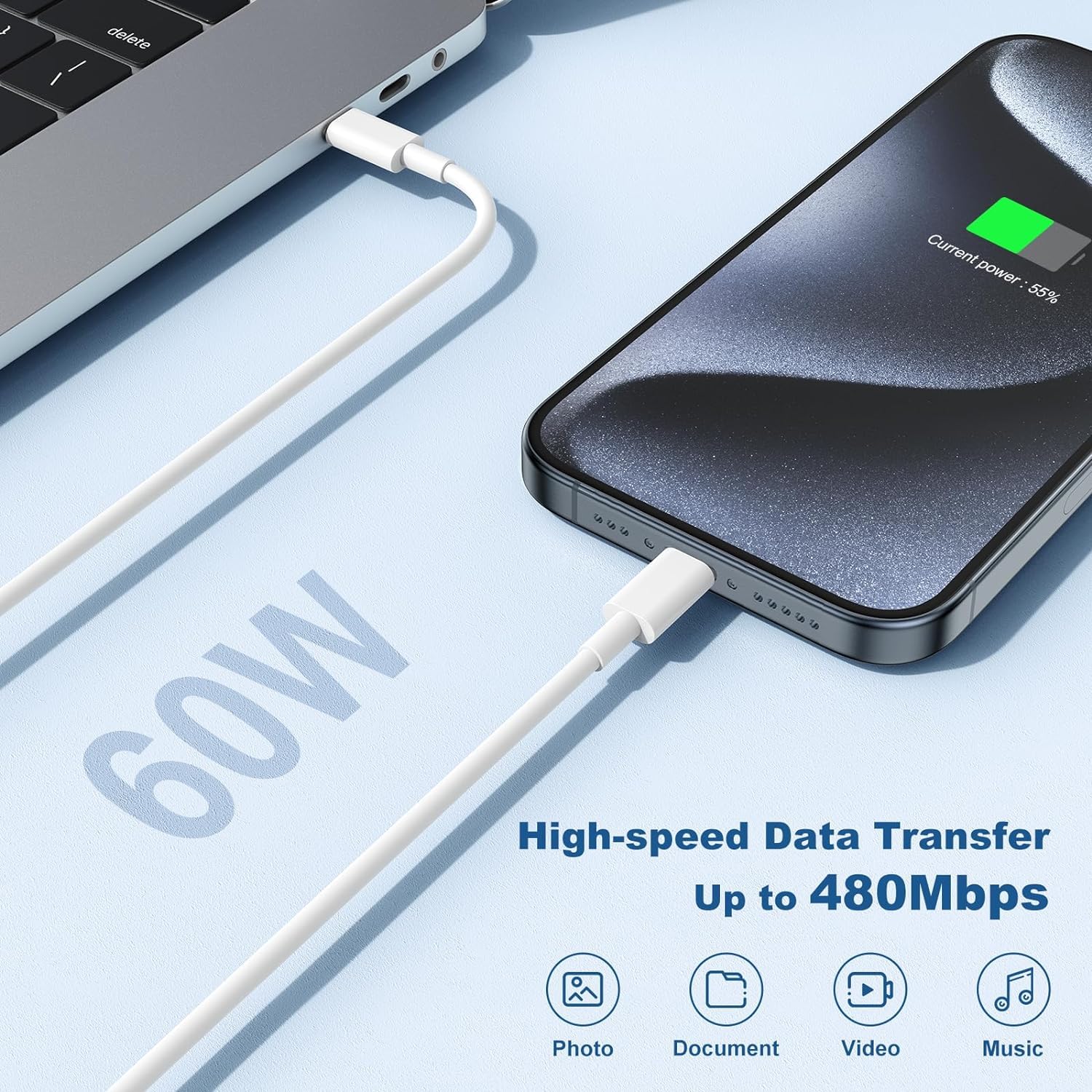 Thumbnail 1 de StinkLight iPhone USB-C 20W Charger 2-Pack