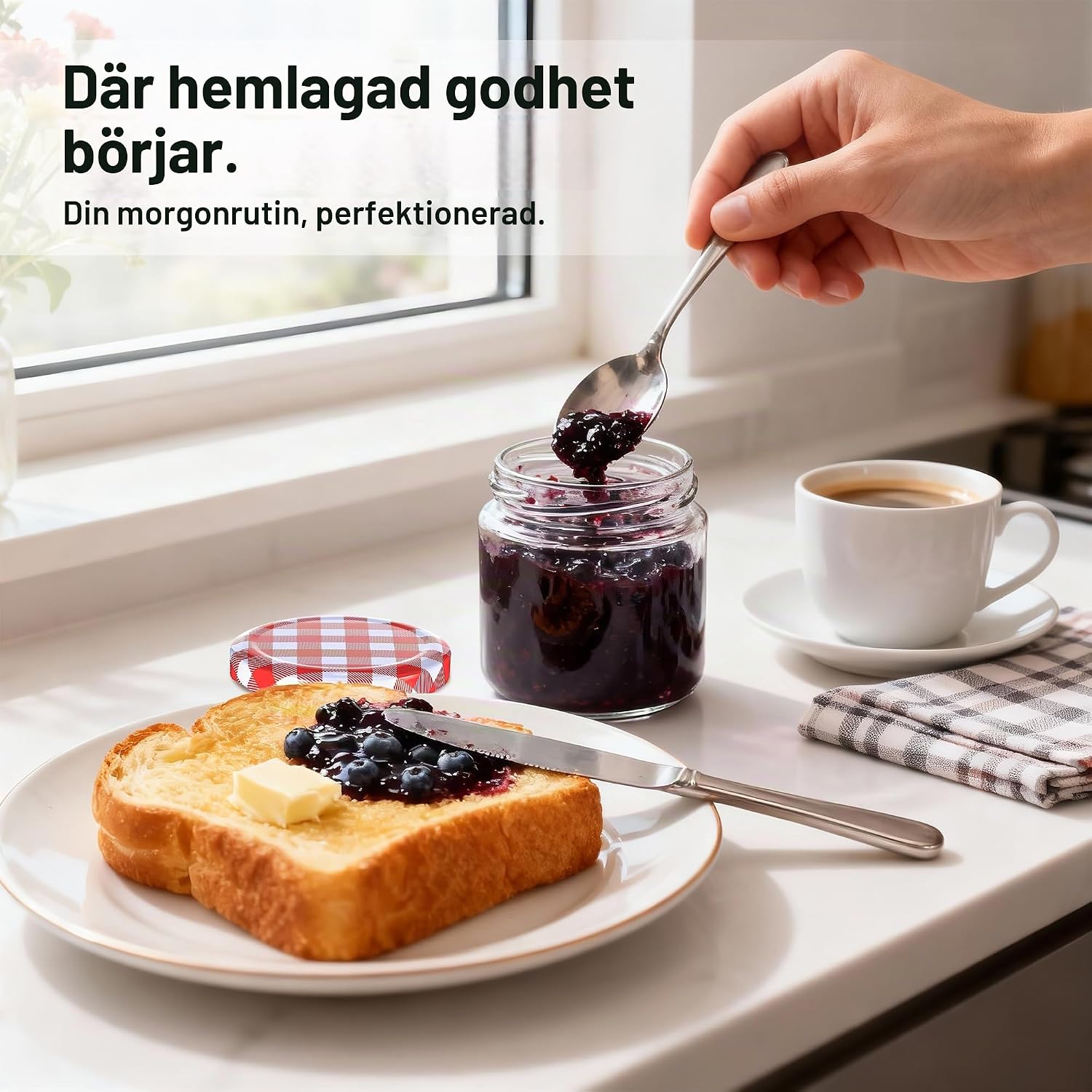Detalle 2 de Hejo syltburkar, 12-pack à 150 ml med skruvlock i glas