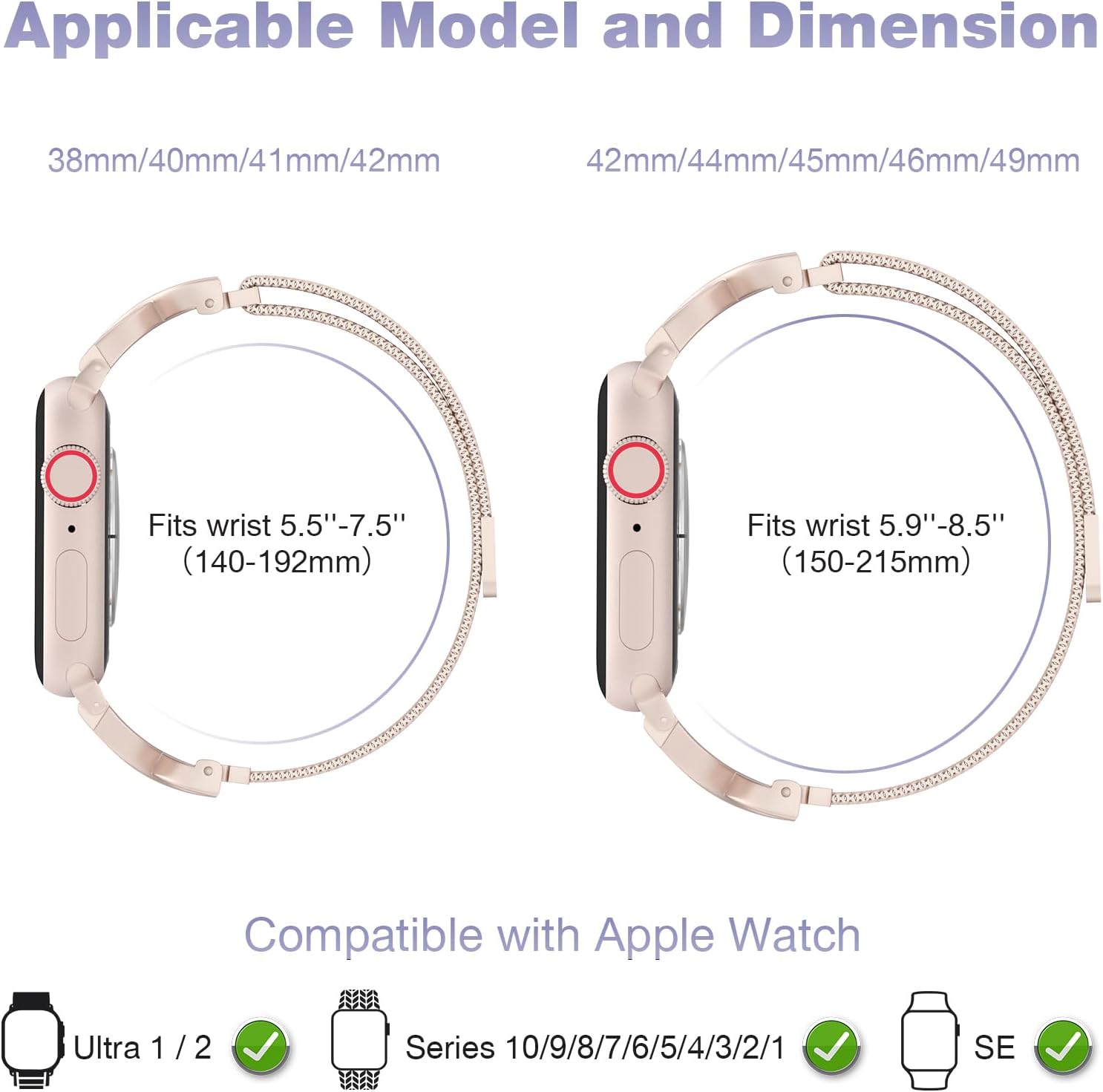 Detalle 2 de Slim Milanese Loop 16mm magnetic clasp
