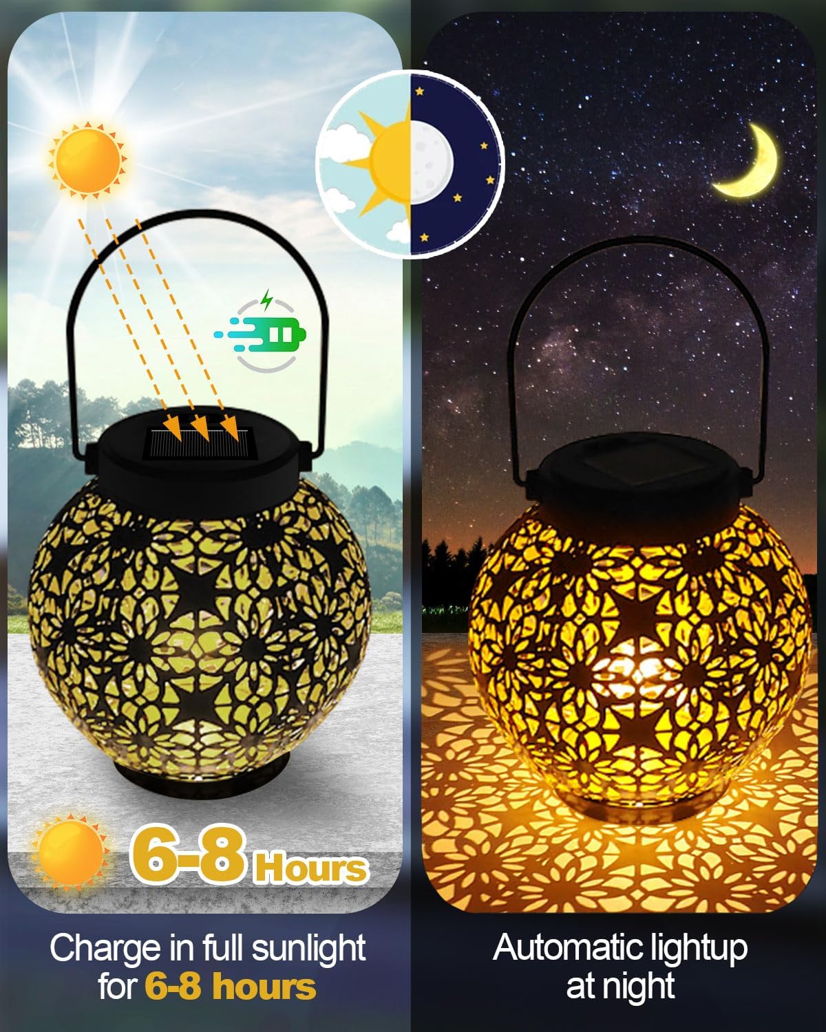 Thumbnail 1 de KALAHOL Solar Lanterns 2 Pack