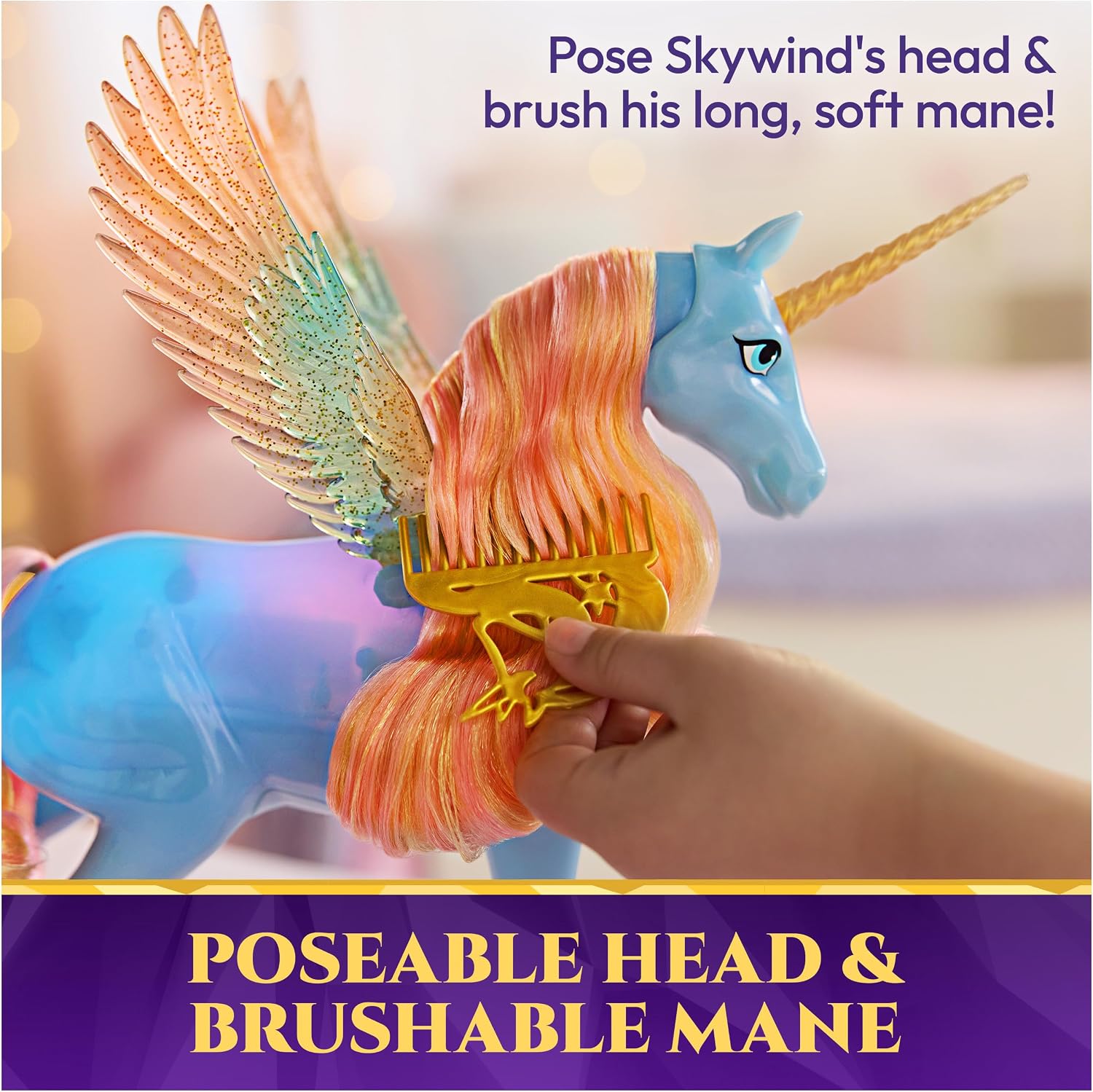 Detalle 1 de Unicorn Academy Skywind plastic toy, multicoloured, 32.4 x 9.5 x 30.5 cm