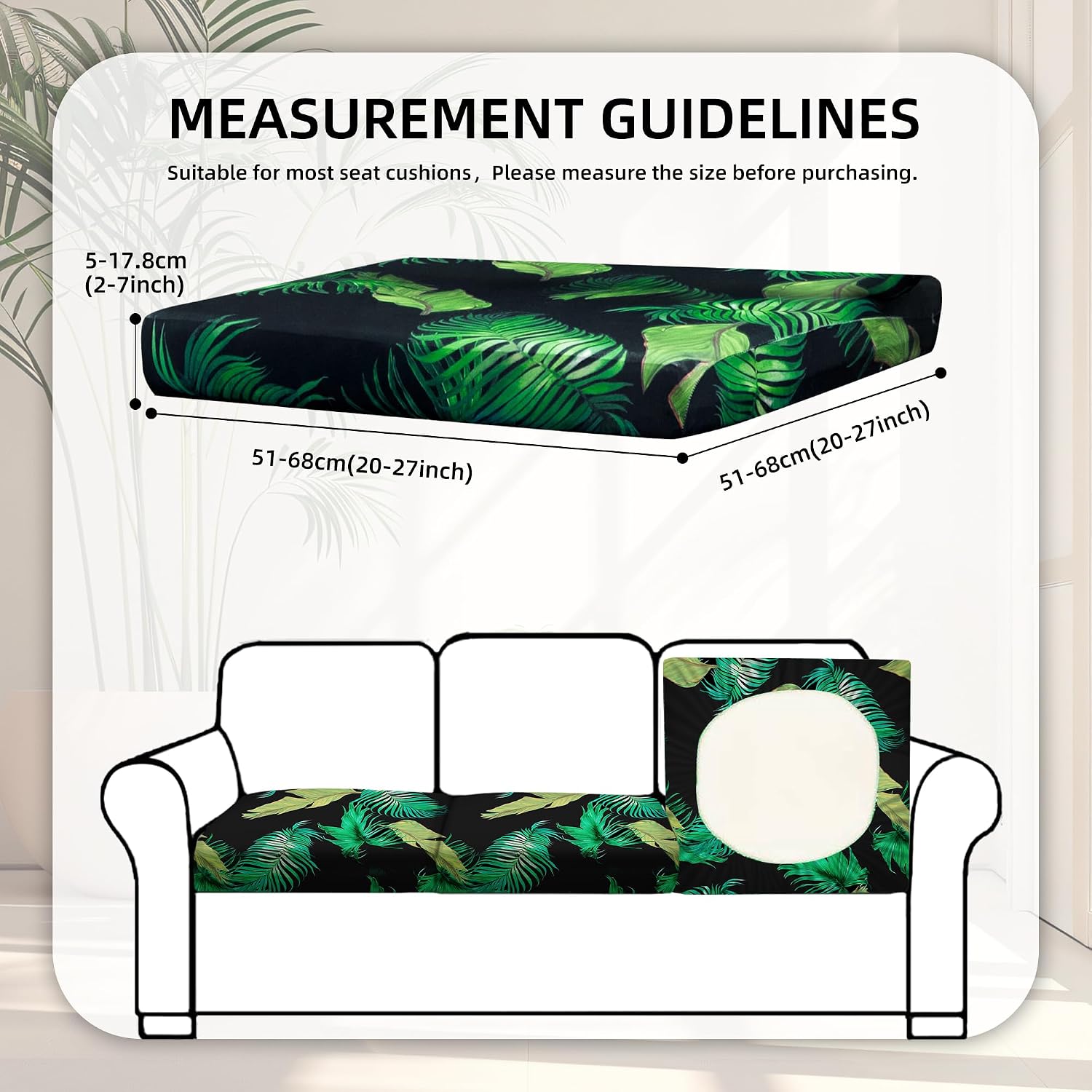 Detalle 2 de Outdoor Cushion Covers, 8-Piece Set