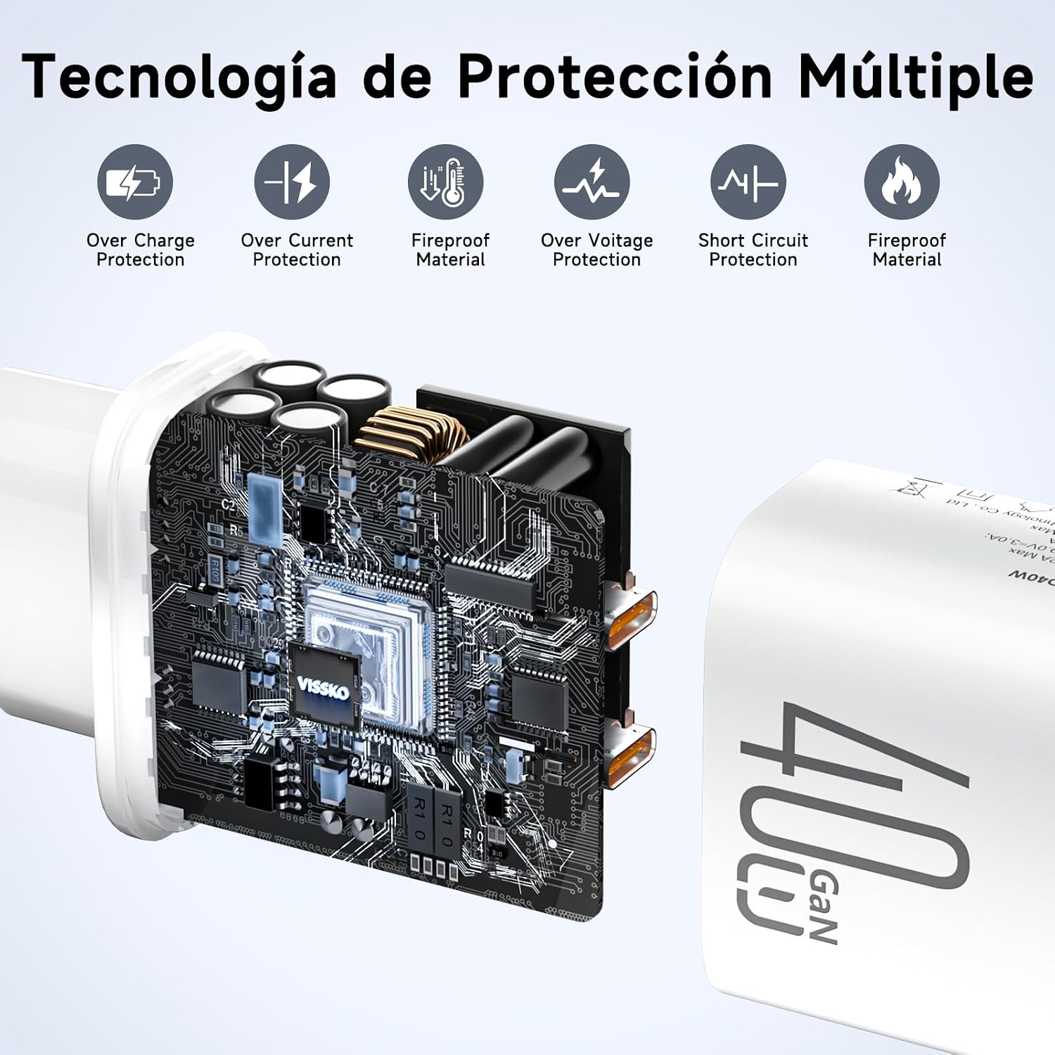 Thumbnail 4 de Cargador ViSSKO 40W 2Pack para iPhone 17Pro MAX