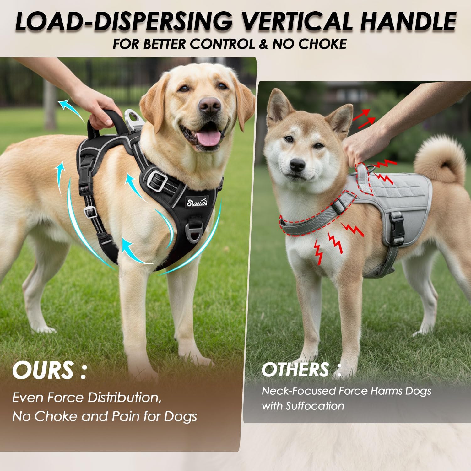 Detalle 2 de Eyein Dog Harness Large Dog Anti Pull L