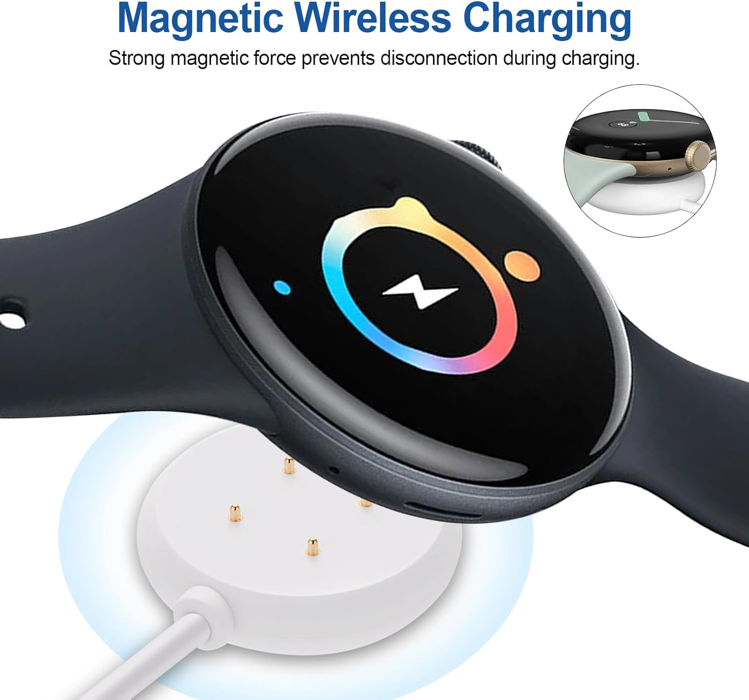 Thumbnail 3 de Lizoak Magnetic Watch Charger Cable (USB-C, 1m) for Pixel Watch 3/2 and select Wear OS models